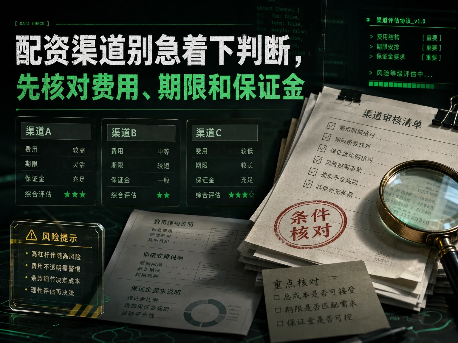 配资渠道别急着下判断，先核对费用、期限和保证金缩略图
